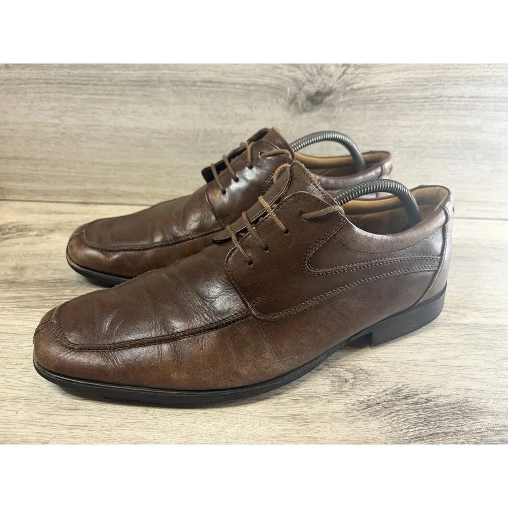 Belvedere Shoes Treviso Men's Size 10 M Brown‎ Leather Oxford Square Toe